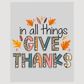 Gratitude and Leaves DTF Transfer - Thankful Fall Typography Design